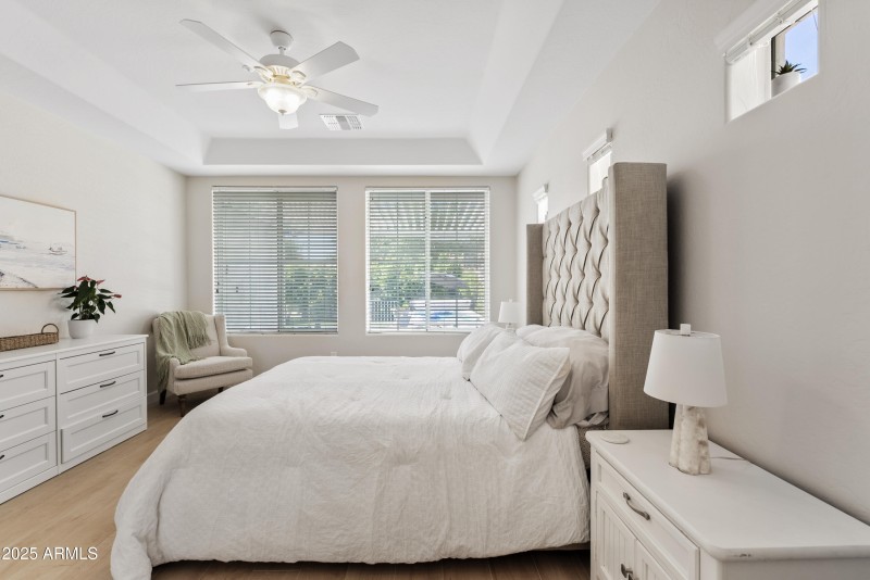 Spacious primary suite