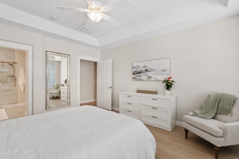 Spacious primary suite