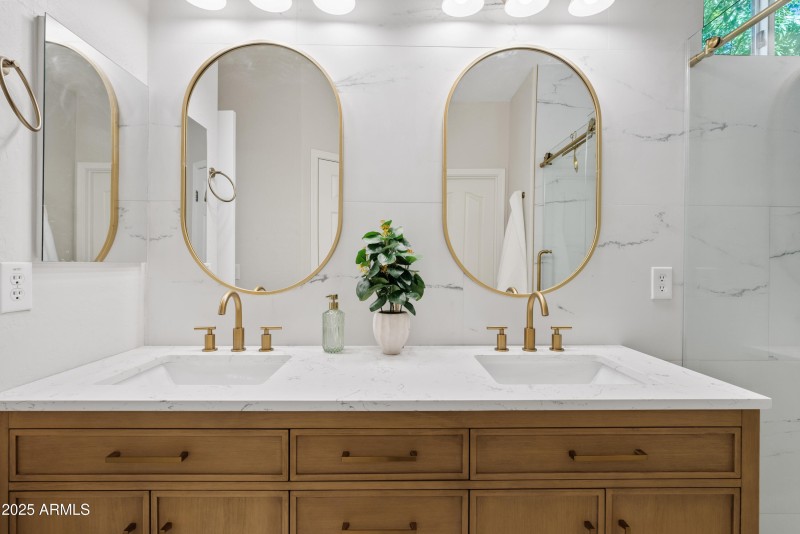 Spa-inspired remodeled bathroom
