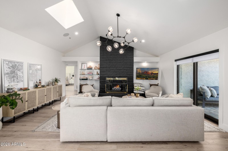 Living Room with Gas Fireplace