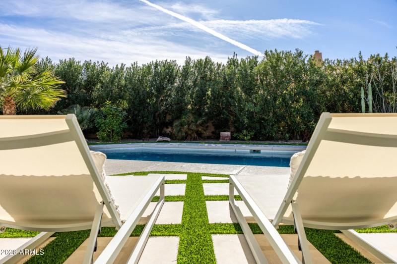 Tree lined privacy while you lounge