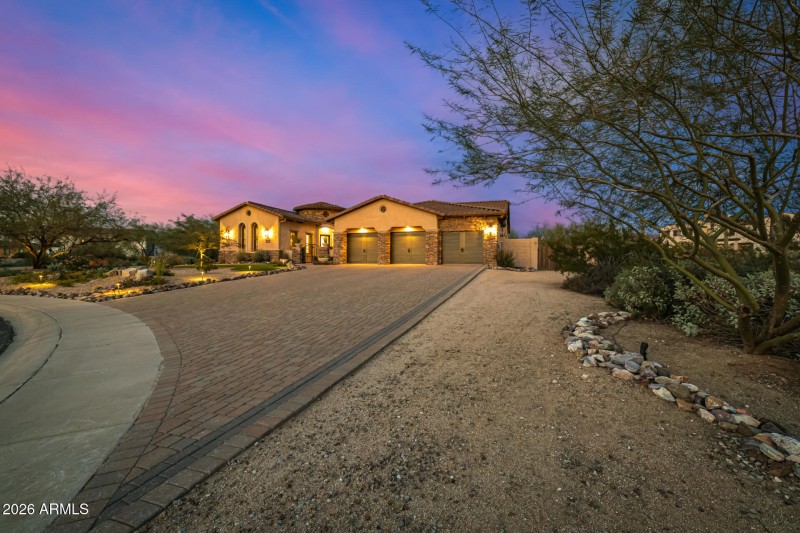 Extended paved driveway