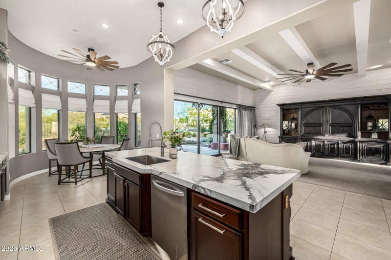 Generous preparation island