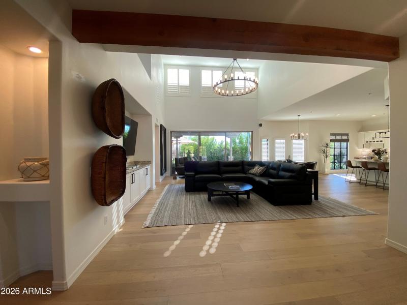 Front entrance looking to Living