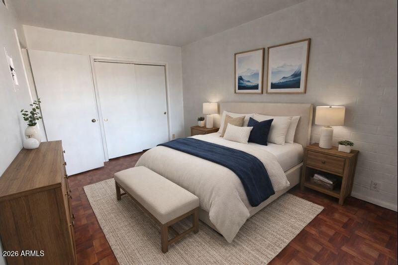 Virtually Staged Bedroom