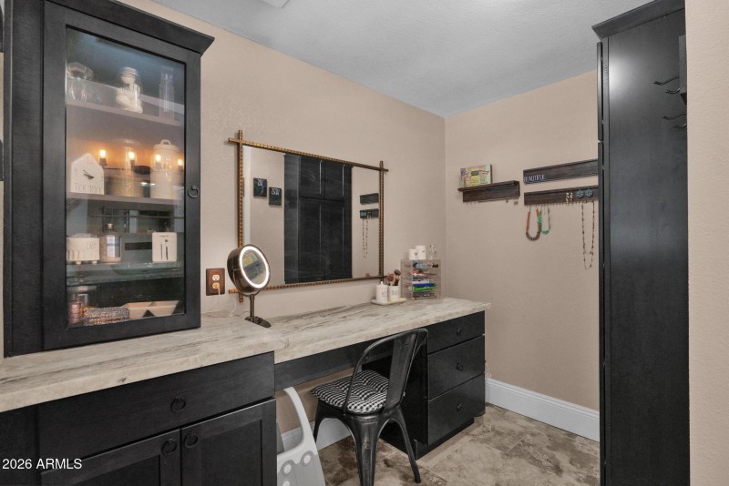 Separate dressing area