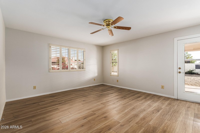 Primary bedroom to patio