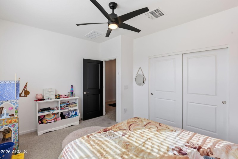 Bedroom With Dual Closets