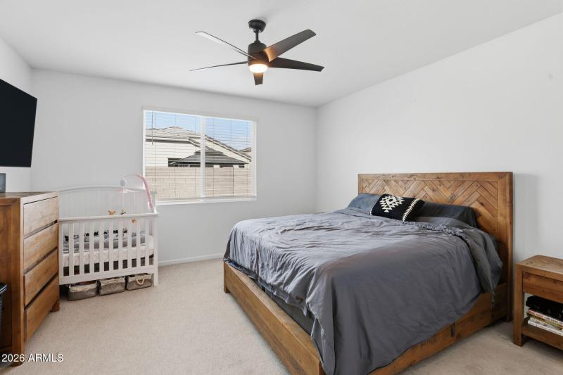 Primary Bedroom With Window View