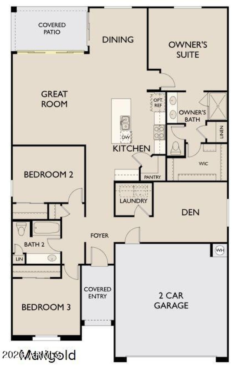 Marigold - Right Garage - Center Slider