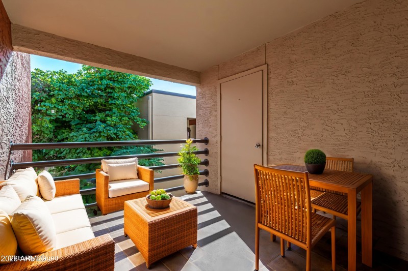 Private Patio - Virtual Staged