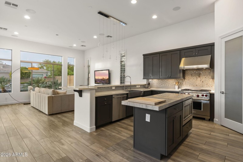 Kitchen w Wolf Gas Stove