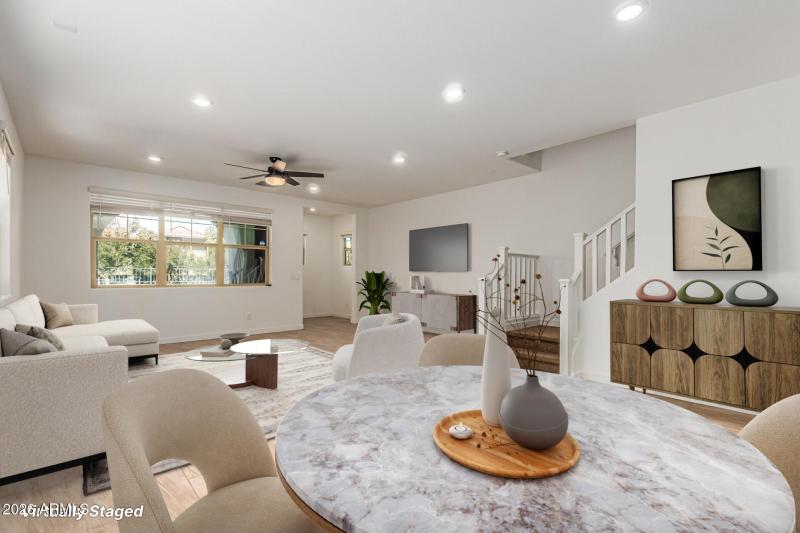 Virtually Staged Living Room