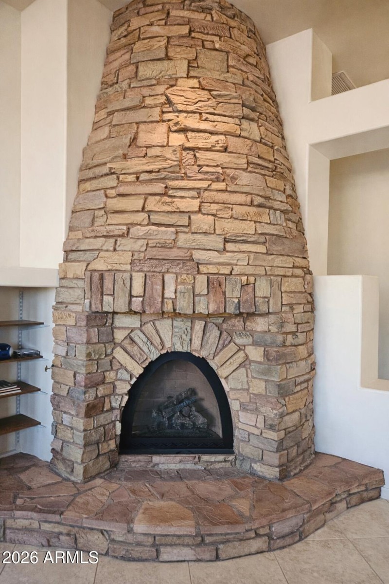 Stone Fireplace