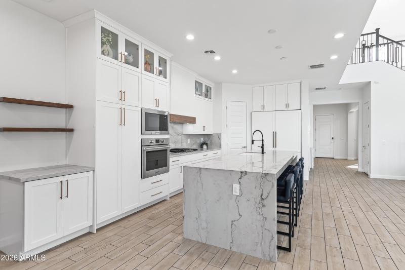 Kitchen Waterfall Island