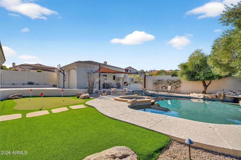Backyard – Pool & Lawn