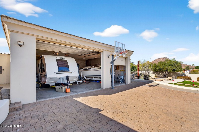 RV Parking & Basketball Court