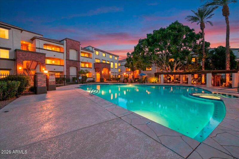 Community Pool at Twilight