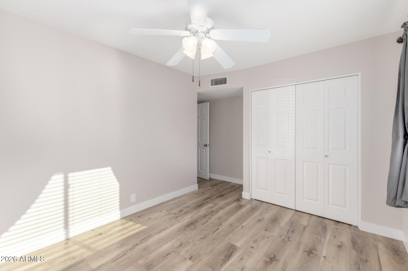 3rd Bedroom – Spacious layout, ceiling f