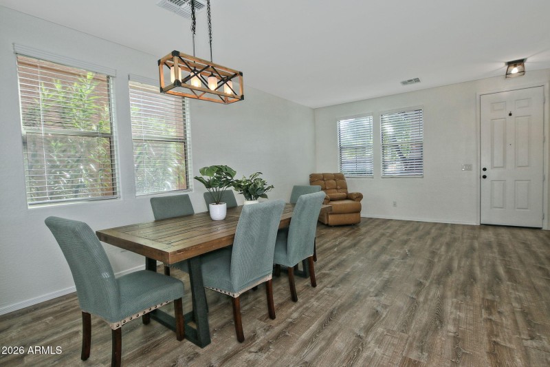 Dining room and foyer