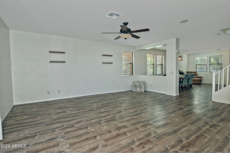 Huge Greatroom open to kitchen