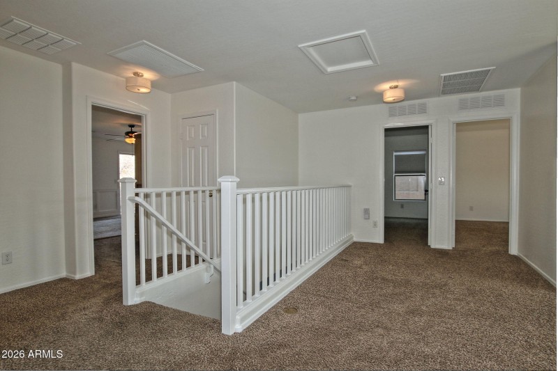 Split floor plan and loft