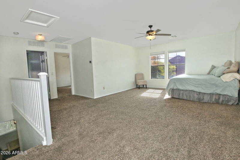 Huge loft could be 4th bedroom