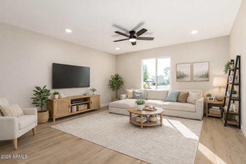 living with furniture