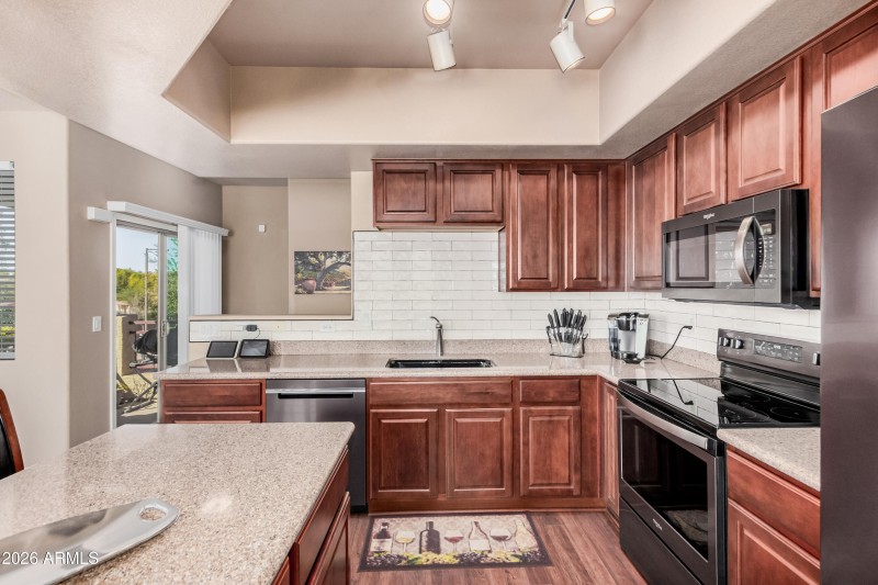 Kitchen with newer appliances!