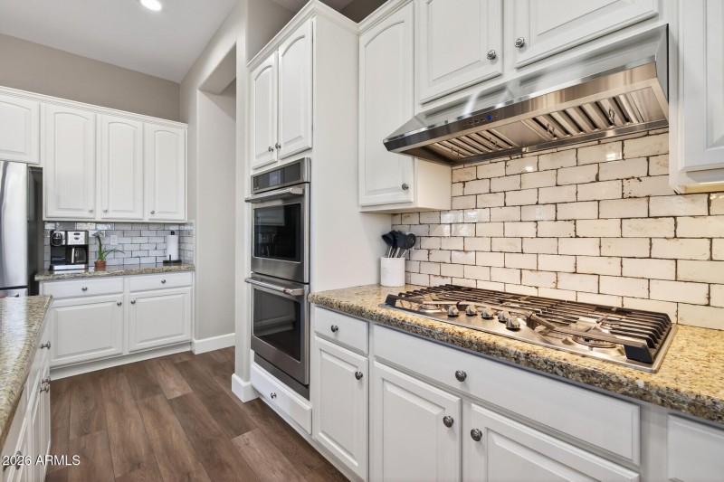 Gas cook top and wall oven