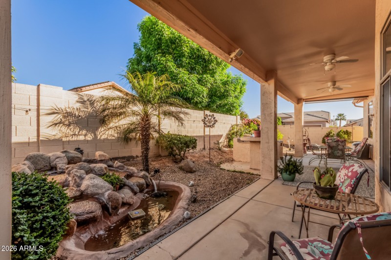 Relaxing Backyard Fountain
