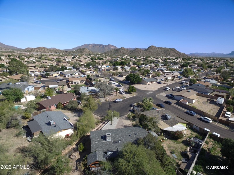 drone of back of home