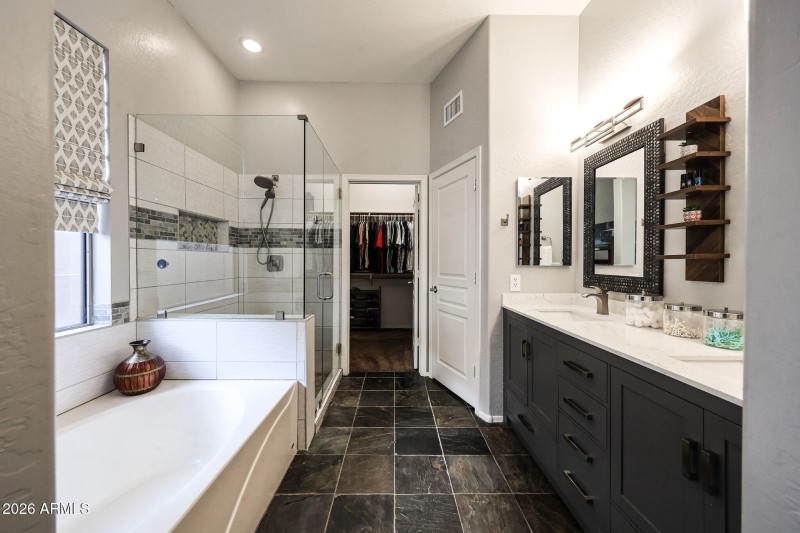 PRIMARY BATH SEPARATE TUB AND SHOWER