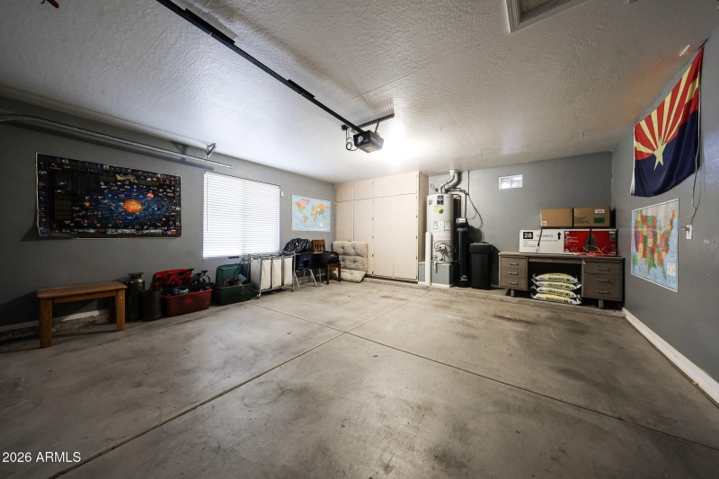 TWO CAR GARAGE WITH LARGE WINDOW