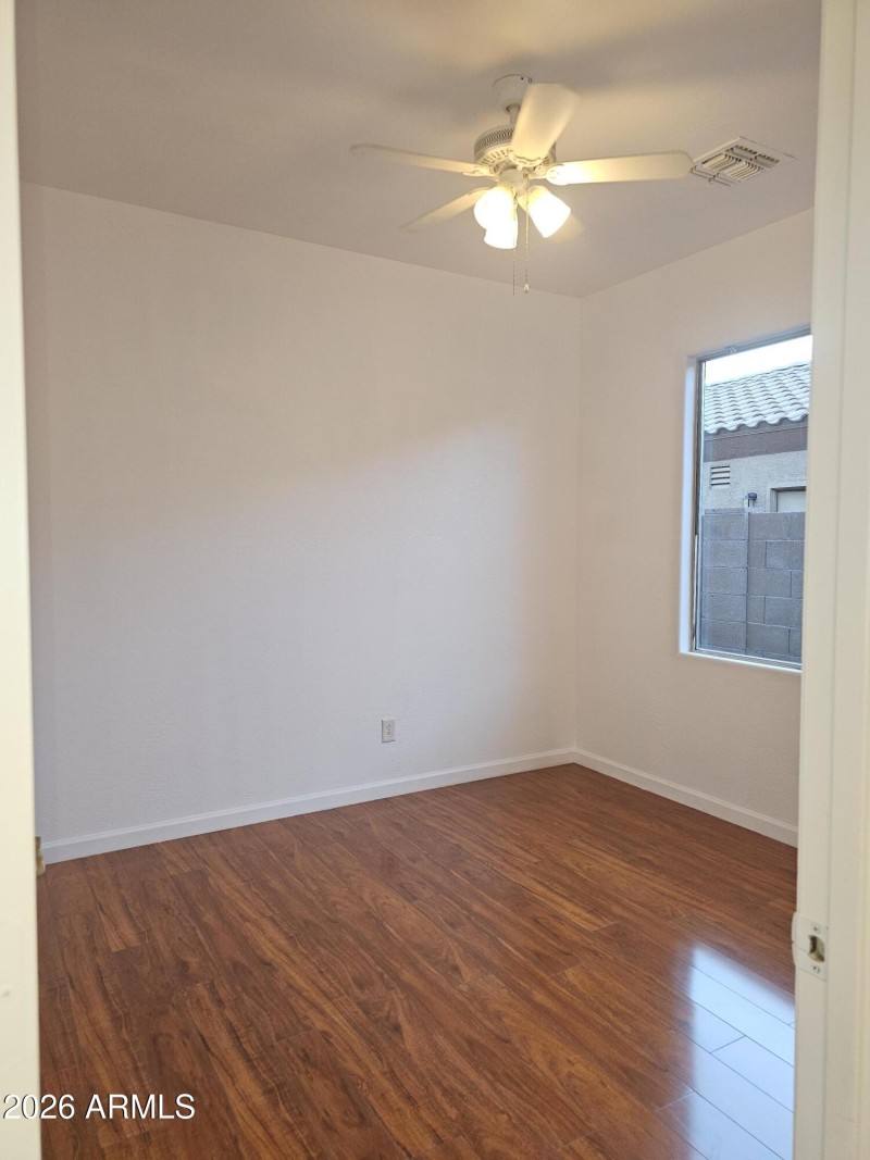 3RD BEDROOM W/WOOD FLOORING&FAN