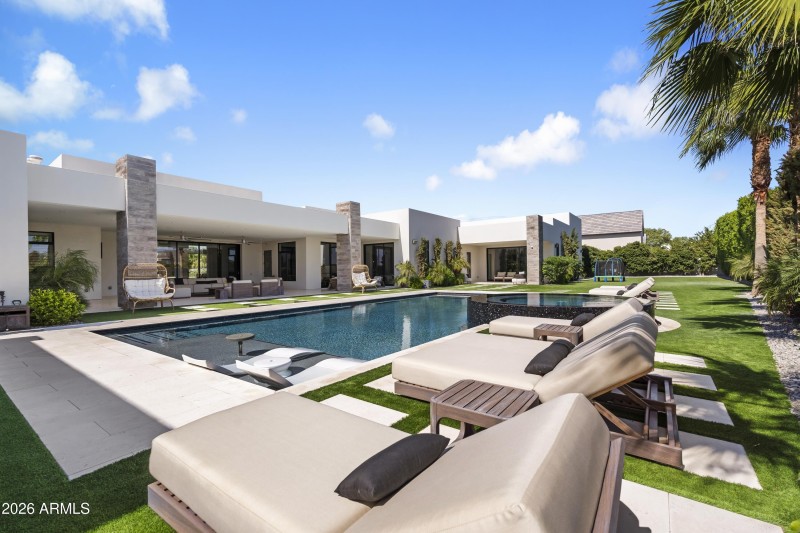 Expansive backyard