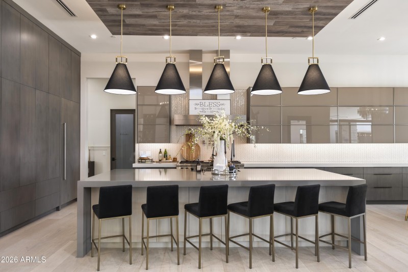 European inspired custom kitchen