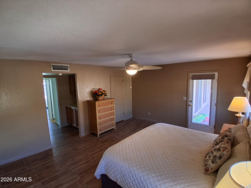 Master Bedroom toward hall and closet