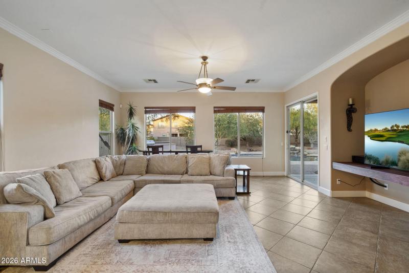 Family Room w Abundant Light