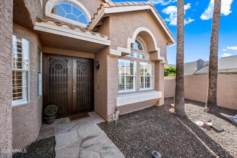 Double front door entry