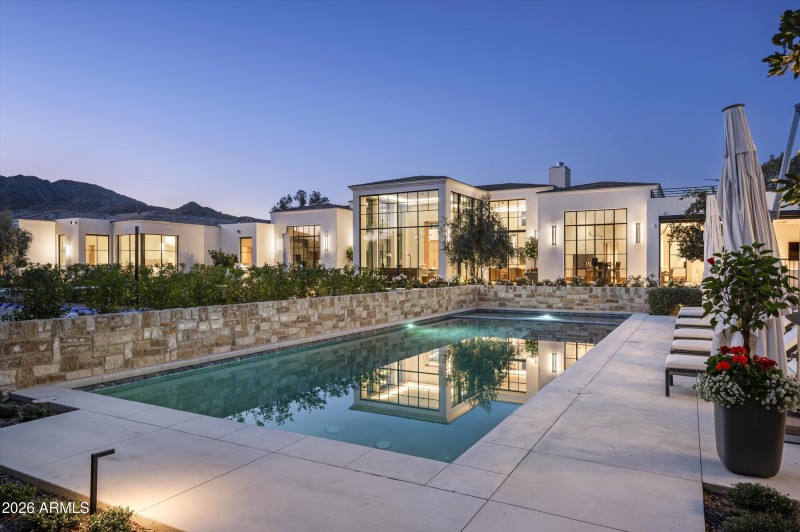 Expansive Pool with Spa