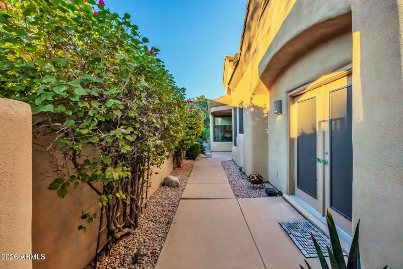 COURTYARD ENTRY TO HOME