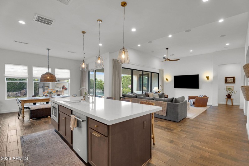 Kitchen & Great Room View