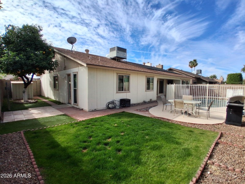 Backyard NE corner view