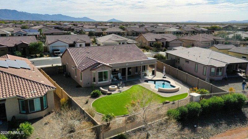 Aerial Views of Backyard
