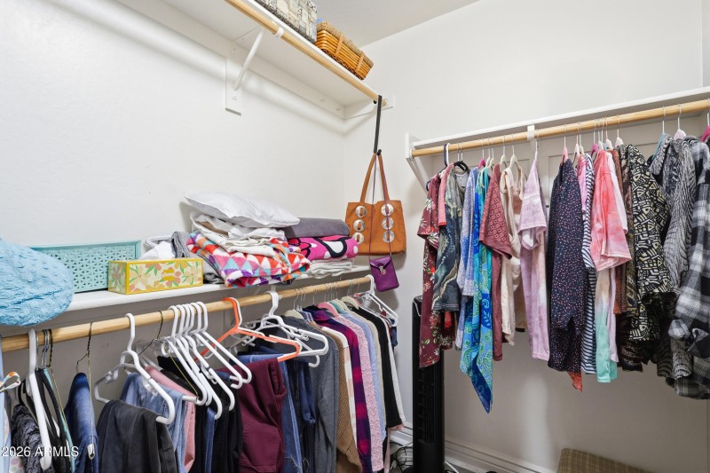 spacious second closet at primary