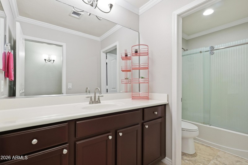 hall bath upstairs, split style