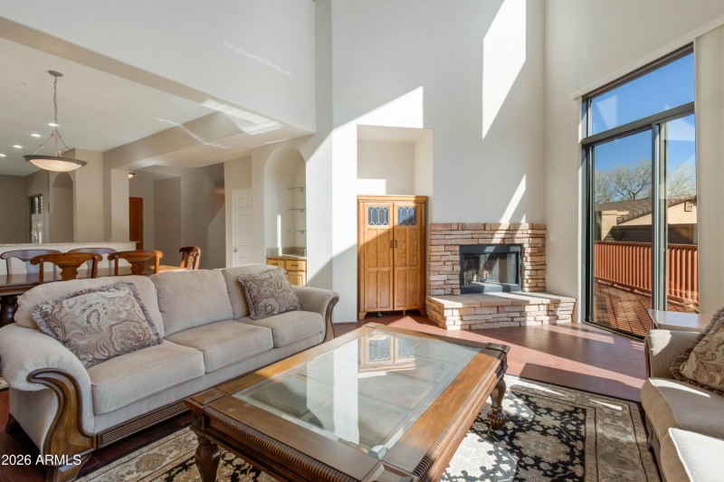 Living Room with Fireplace