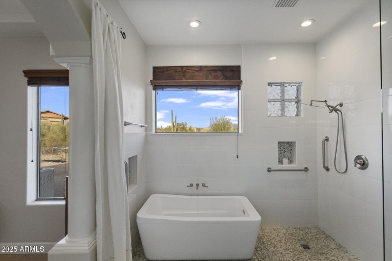 Separate Shower and Tub