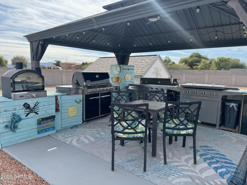 Outdoor Kitchen and Gazebo